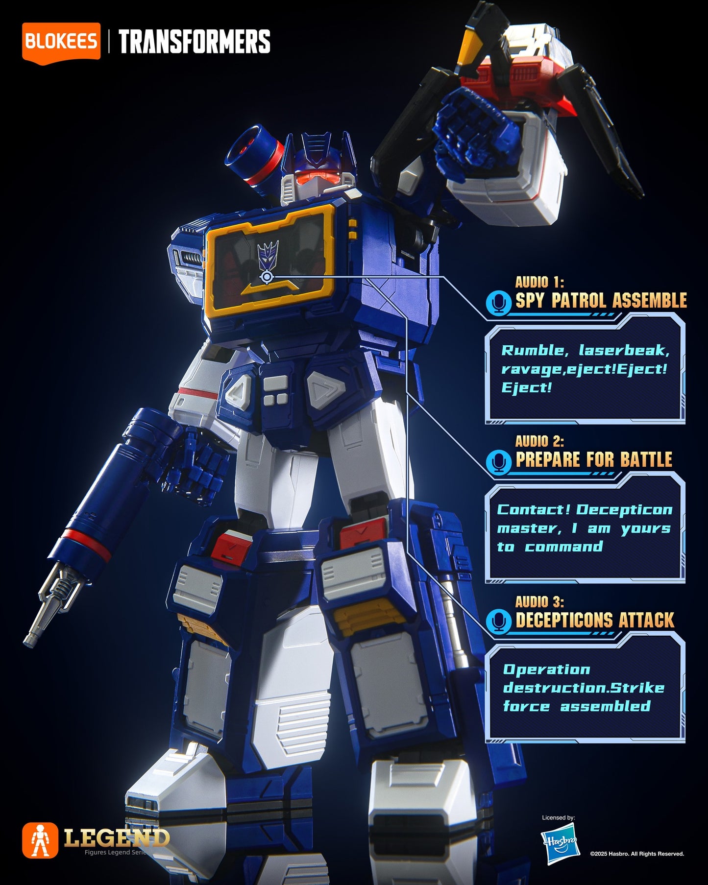 *NEW* Blokees Action Edition Soundwave