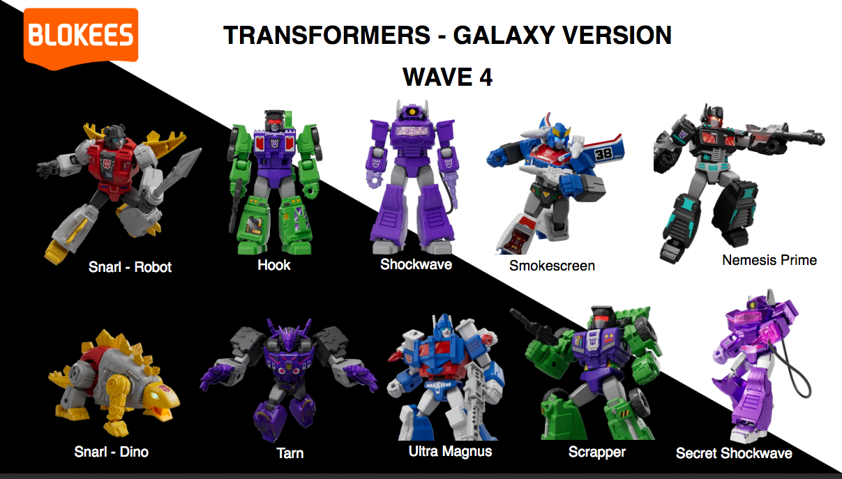 Blokees Transformers Galaxy Wave 04 Fractured Space-Time